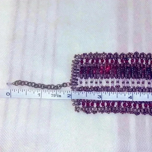 ๐ท๐ธ Gothic Bracelet ๐ธ๐ท made with darkened stainless  steel and shining stones - Picture 3 of 4